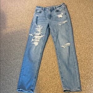 Distressed Blue Women's Jeans size 0 mom jeans